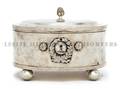 A Continental Neoclassical Style Silver Tea Caddy