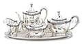 A Continental Silver Tea Service