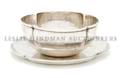 An American Arts  Crafts Sterling Silver Bowl and Underplate F Novick