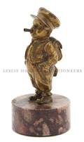A Figural Bronze Desk Weight Bergman
