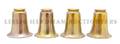 A Set of Four Steuben Aurene Glass Shades