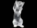 LALIQUE CRYSTAL FIGURE LAUGHING CAT