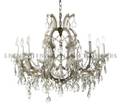 A French ElevenLight Crystal Chandelier