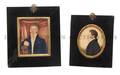 A Collection of Two Portrait Miniatures