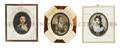 A Collection of Three Continental Portrait Miniatures