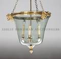 An Empire Style GiltMetal Mounted Hanging Lantern