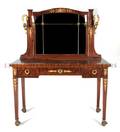 An Empire Style Mahogany and Gilt BronzeMounted Dressing Table