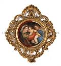 A Porcelain Roundel of the Madonna and Child