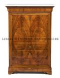 A Continental Burlwood Secretaire a Abattant