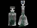 TWO CRYSTAL DECANTERS