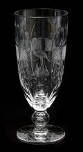 A Collection of Etched Glass Stemware