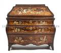 An Italian Marquetry and Ivory Inlaid Fall Front Bureau