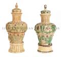 A Near Pair of Continental Ceramic Urns