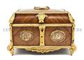 A Louis XVI Style Gilt Bronze and Cameo Inset Kingwood Table Casket Tahan