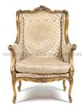 A Louis XV Style Giltwood Wingback Armchair