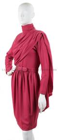 A Carolyne Roehm Pink Wool Dress