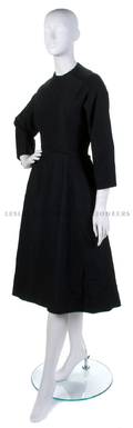 A Christian Dior Black Wool Dress