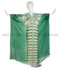 A Green Tie Dye Silk Chiffon Caftan