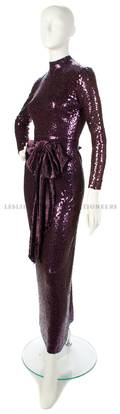 A Norman Norell Grape Purple Mermaid Gown