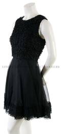 A Jean Varon Black Lace and Chiffon Dress