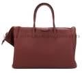 An Hermes Rouge Leather ParisBombay Sac du Voyage