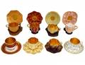 GROUP OF EIGHT COALPORT DEMITASSE PORCELAIN CUPS AND