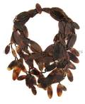 A Gerda Lynggaarde Tortoise Resin Bib Necklace