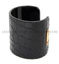 An Yves Saint Laurent Crocodile Resin Cuff