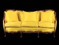 LOUIS XV STYLE CARVED WALNUT SOFA