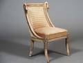 EMPIRE STYLE PAINTED SLIPPER CHAIR