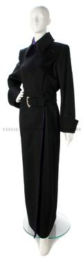 A Thierry Mugler Black Wool Coat