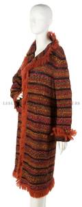 A Missoni Red Knit Cardigan Sweater
