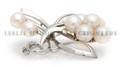 A Sterling Silver and Pearl Brooch