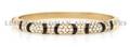 An 18 Karat Yellow Gold Diamond and Enamel Bracelet Yamron