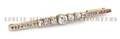 An Edwardian Platinum Topped 14 Karat Yellow Gold and Diamond Bar Pin