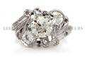 An Art Deco 14 Karat White Gold and Diamond Ring
