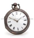 A Sterling Silver Key Wound Pair Case Pocket Watch John Pike Circa 1835