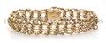 A 14 Karat Woven Circle Link Bracelet