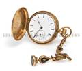 An 18 Karat Yellow Gold Hunter Case Pocket Watch Tiffany  Co