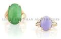 A Group of Two Jadeite Rings
