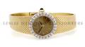 A 14 Karat Yellow Gold Diamond Mechanical Watch Movado