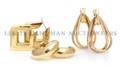 A Group of Hollow Form Yellow Gold Jewelry