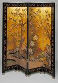 524 Four Panel Oriental Screen