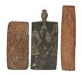 A Group of Three Carved Wood Asmat Ancestral Plaques New Guinea