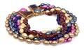 A Multicolor Five Strand Necklace