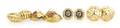 A Group of Five Yellow Gold Earrings