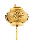 A 14 Karat Yellow Gold Chinese Lantern Charm