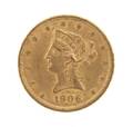 An 1896 US 10 Liberty Gold Coin