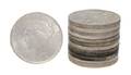 Thirteen US Silver Peace Dollars