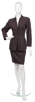 A Thierry Mugler Brown Skirt Suit